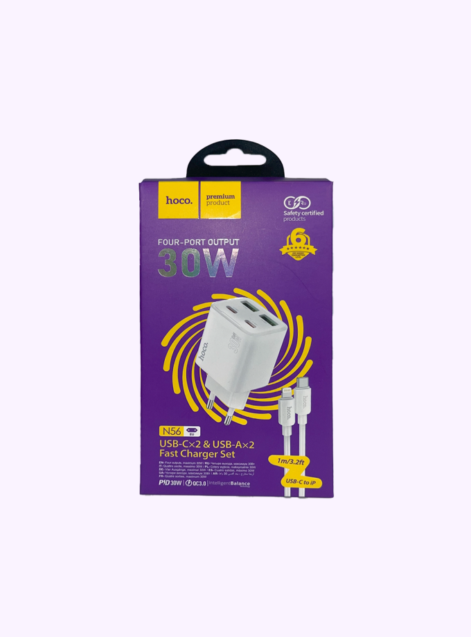 Hoco 30W Fast Charger Set