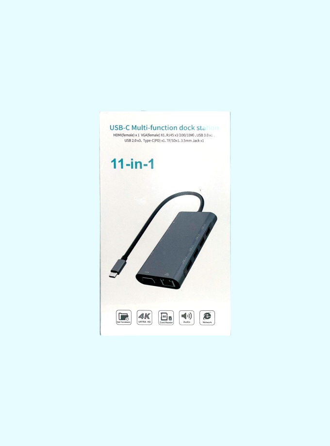 11-in-1 USB-C Multi-Function Dock Station