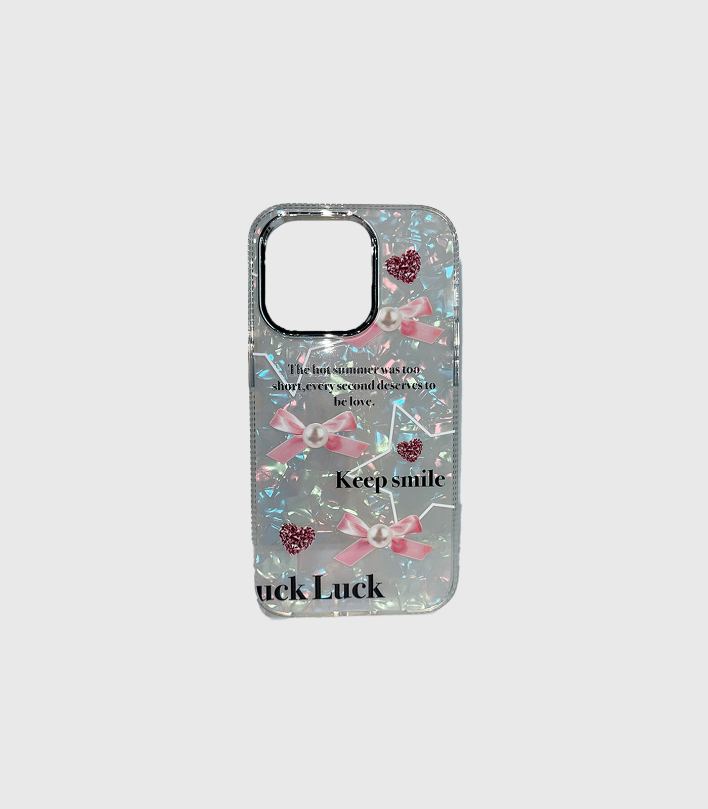 Glitter Bow Love iPhone Case